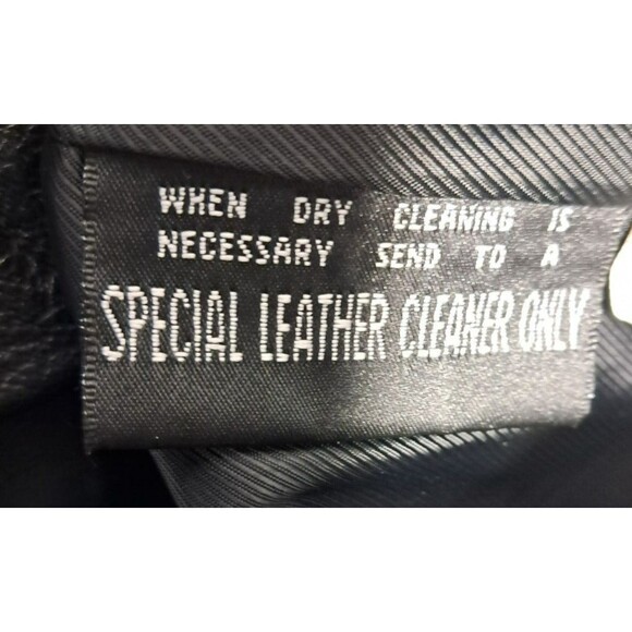 Vintage Wilsons Leather M. Julian Leather Jacket L Black 69426 Button Front - Picture 12 of 12